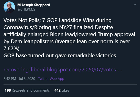 The first major vote after the riots led to sweeping Democrat losses by wide margins, some in deep blue areas. This is significant because - unlike the last two election cycles - Republicans are not mathematically advantaged. Democrats are defending less seats, and STILL lost.