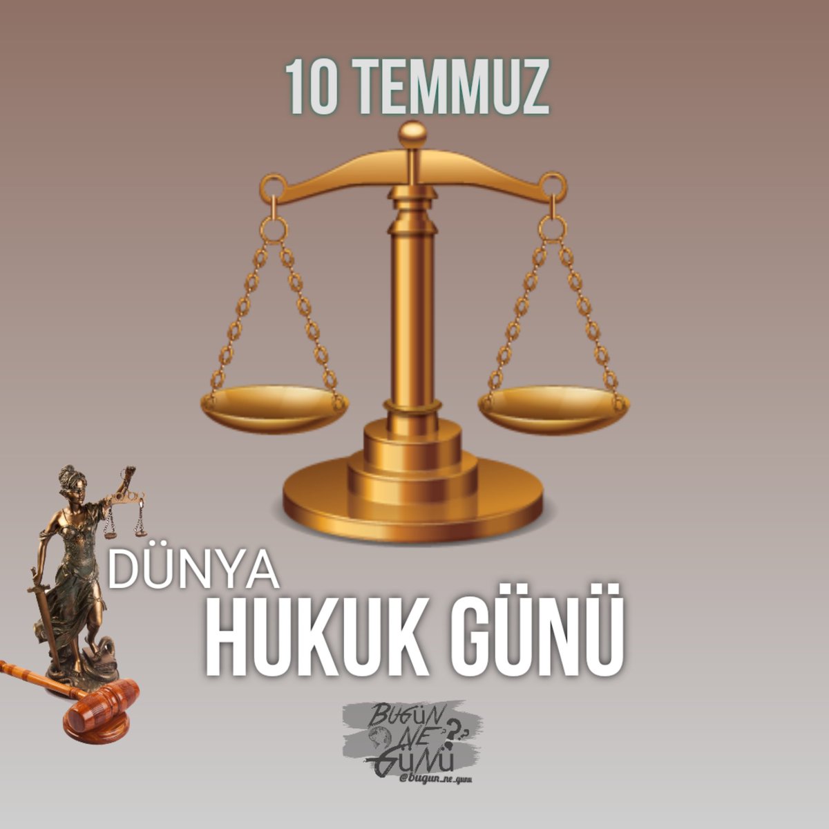10 Temmuz- Dünya Hukuk Günü.
Daha adil bir dünya için. 

#hukuk #hukukgünü #dünyahukukgünü #bugünnegünü #adalet