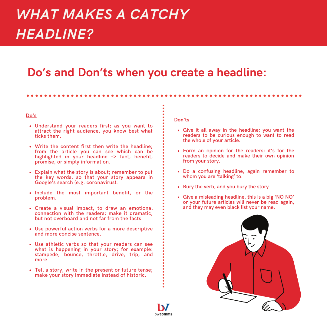 bwcomm's tweet photo. What Makes a Catchy Headline? https://t.co/BnviqomQeV
#bwcommunications #PRagency #PublicRelations #SiaranPers #PressReleaseDistributionService #MediaMonitoringService #PRservice #DistribusiSiaranPers #PressConference #personalbranding #PRtips #catchyheadline #bwcomms https://t.co/qcpBBhpXS0