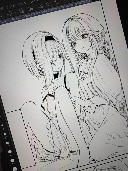 女の子同士のイチャイチャを描かねば 
