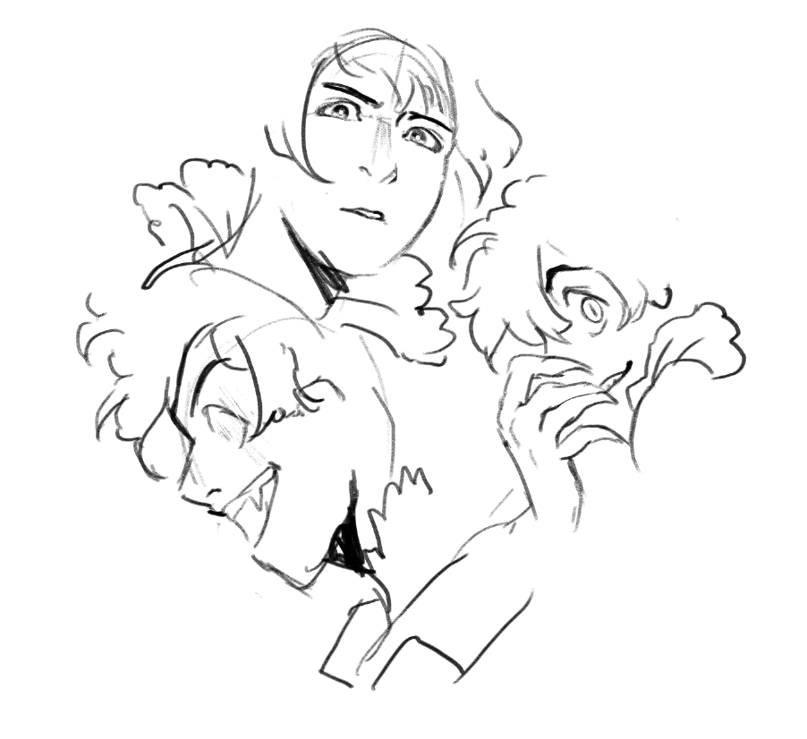 My sketches are really messy and I need to learn that it's okay. 