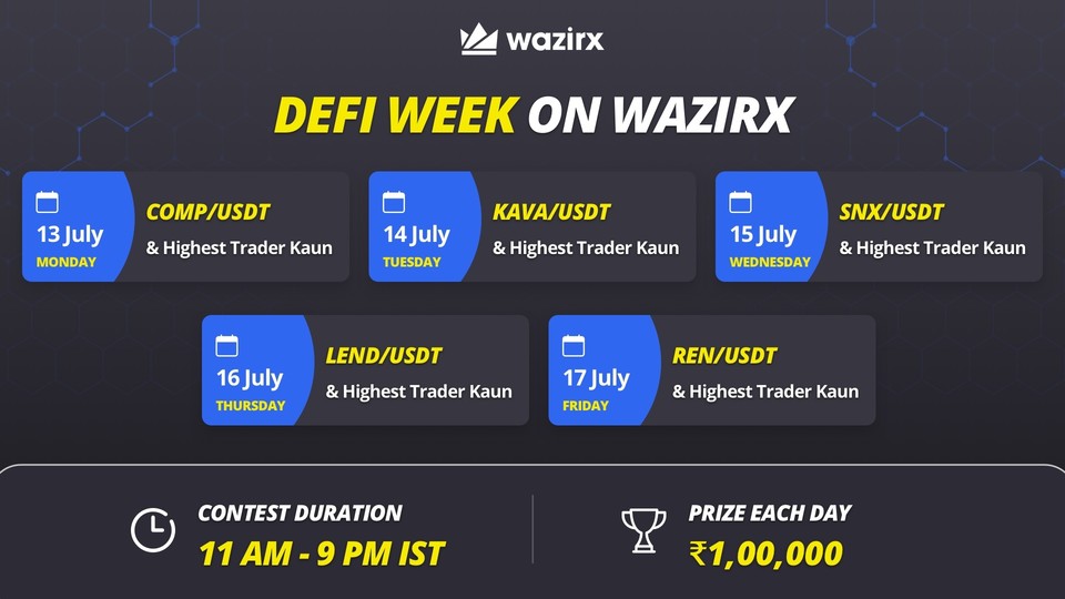 WazirXIndia's tweet photo. By right direction, we also mean, we are listing 5 #DeFi tokens on #WazirX next week ⚡️

💰 To share the excitement, we're giving away 47 $WRX each to 3 lucky people who:

1. Retweet this tweet
2. Reply to this tweet &amp; mention 3 friends in the reply

Valid for 24 hours! https://t.co/JYXgwxhz2U