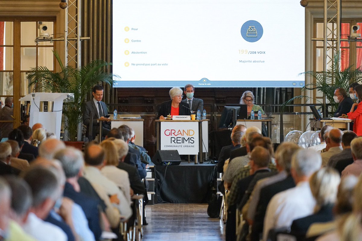 Catherine Vautrin élue Présidente du #GrandReims par le Conseil communautaire !