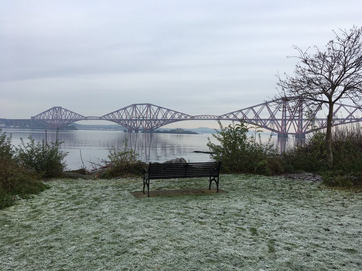 <a href="/MyFaveBench/">My Favourite Bench</a> This bench affords a beautiful view of all three <a href="/TheForthBridges/">The Forth Bridges</a> 

#SouthQueensferry #Edinburgh <a href="/VisitScotland/">VisitScotland</a>