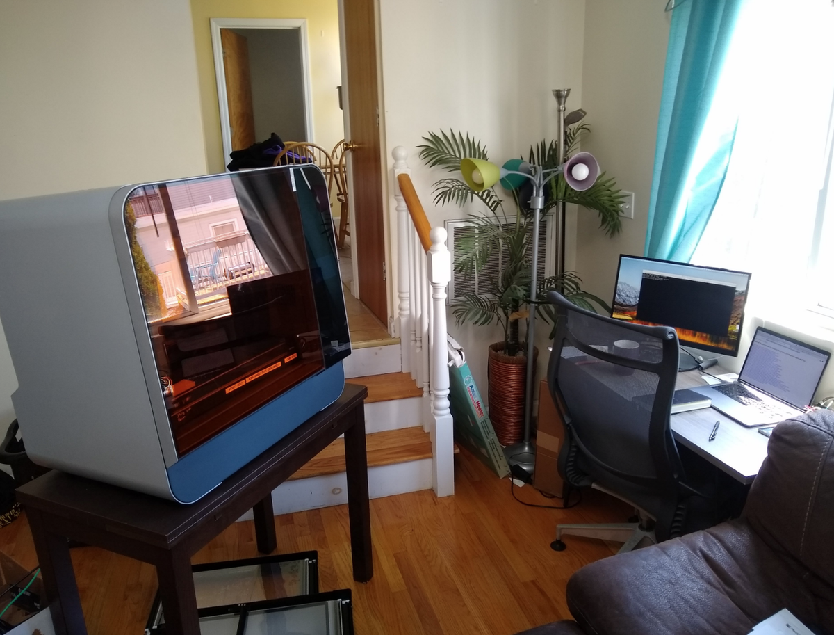 formlabs's tweet photo. How does the Form 3L team stay productive while working from home? Read on to learn about our #EngineeringFromHome process at https://t.co/qdf234lkQB https://t.co/iuNqtAIYPb