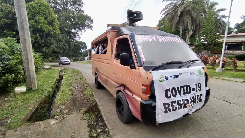 In #Marawi <a href="/ACTEDPH/">ACTED Philippines</a> is promoting #COVID19 prevention guidelines through radio plugs and tarpaulins while its partner is conducting an health promotion campaign with its rolling barangay patrol <a href="/AuswaertigesAmt/">Auswärtiges Amt</a> <a href="/BelgiumMFA/">🇧🇪 Belgium MFA</a>