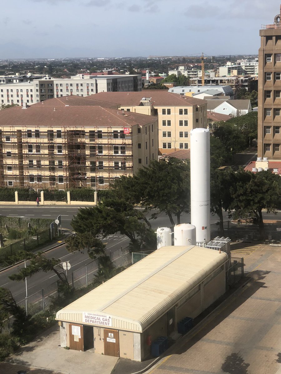 The new oxygen tank that was put in at Groote Schuur Hospital at the beginning of the pandemic. You can’t treat COVID without oxygen. Every hospital manager in the country should have been sorting this out over the last few months. If not they should get a new job