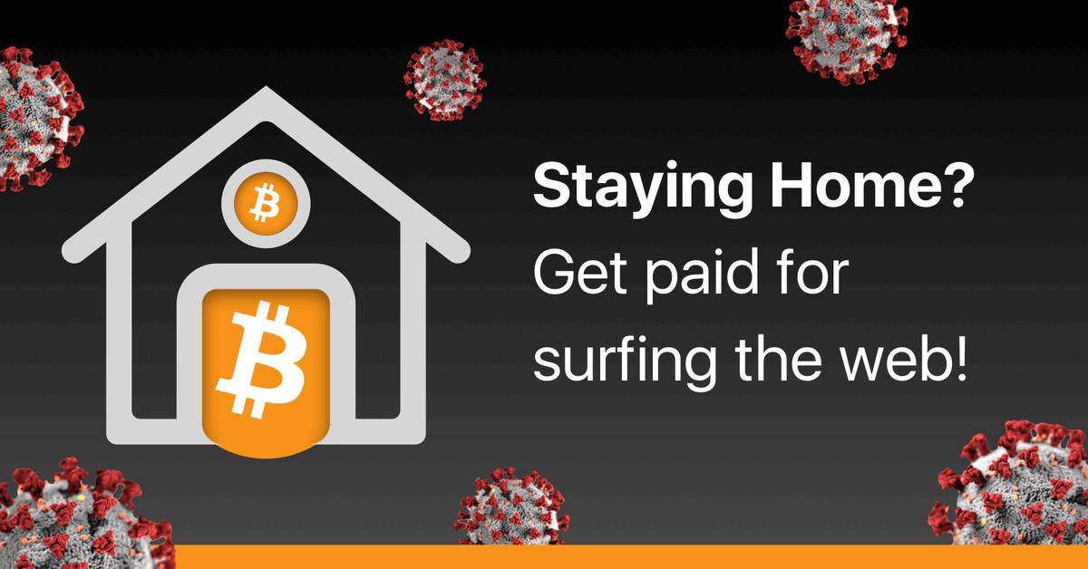 1Rise2020's tweet photo. Stuck at home due to the coronavirus lockdown? Just about time to make some extra buck! Check our step-by-step guide on how to earn crypto for just using the browser as usual.

Please use the link https://t.co/ivtw9qOLHT to sign-up!There is no investment required!

#ETH #Bitcoin https://t.co/KdxxuwE1qh