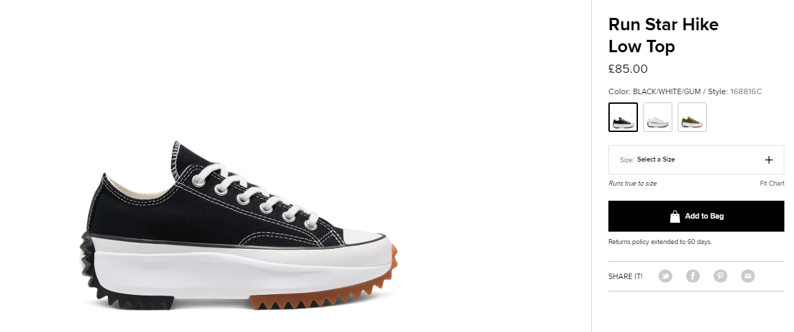 return policy converse