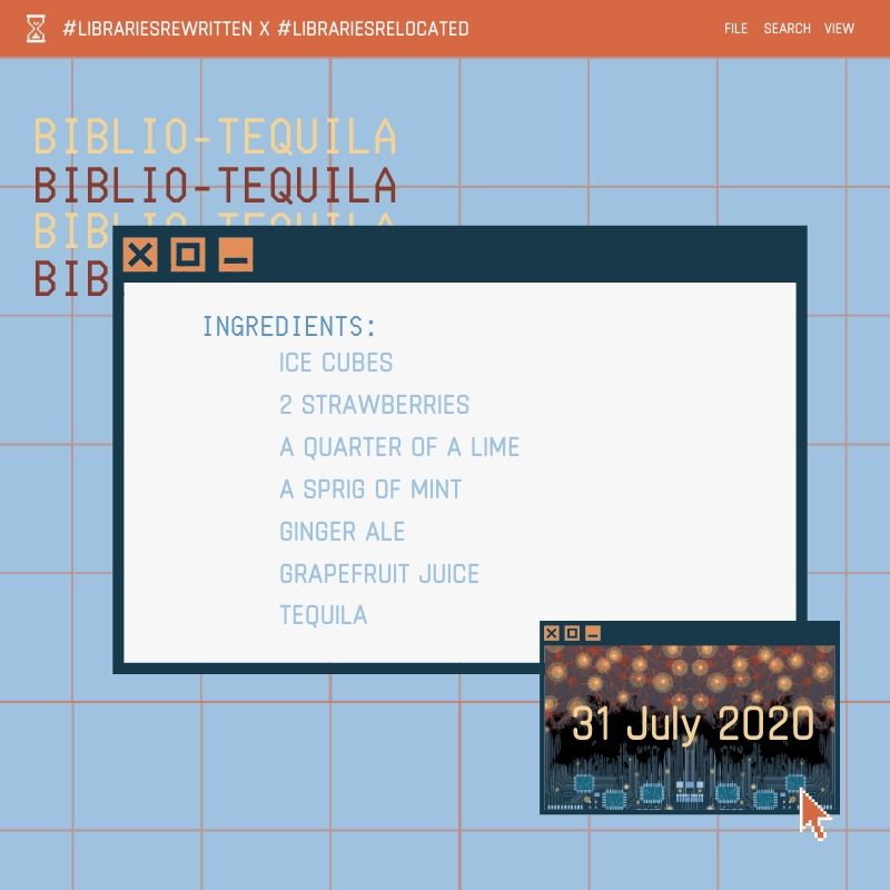 UCLPubPrize's tweet photo. Make sure to register online and come with your home-made Biblio-tequila or mocktail in hand! 🍹🥳✨

Evenbrite: https://t.co/E5LRmkM3yw

Drink recipe: https://t.co/bvUe88h4tW https://t.co/LDo9rqH4wM