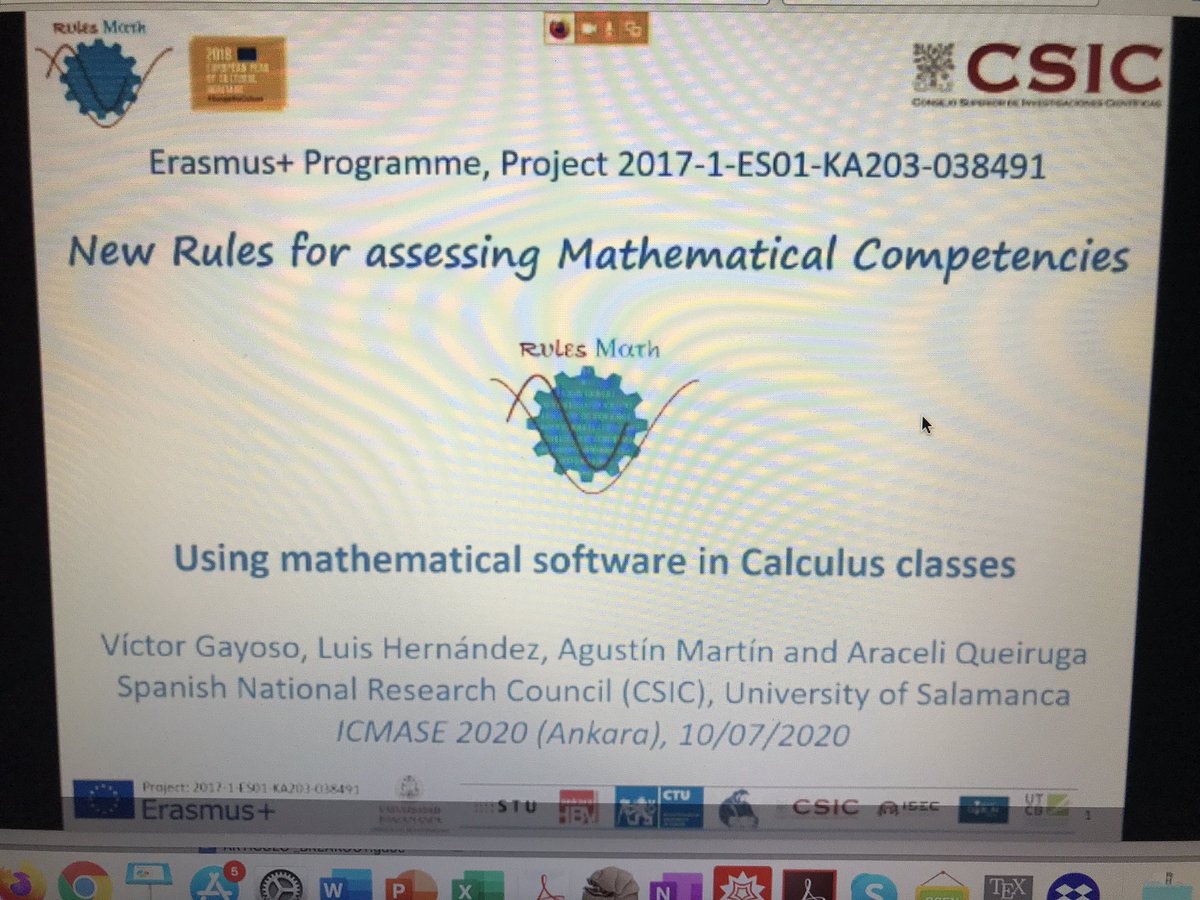 RULES_MATH_PROJ's tweet photo. @vgayosom presented at ICMASE 2020 a proposal about the use of @geogebra and @Wolfram_Alpha for first-year students at @U_tad Congratulations for your presentation @RULES_MATH_PROJ #ErasmusPlusES #MiErasmusPlus #ErasmusPlus @Erasmus_Project #Erasmus_Project https://t.co/dGAOY2wbmu