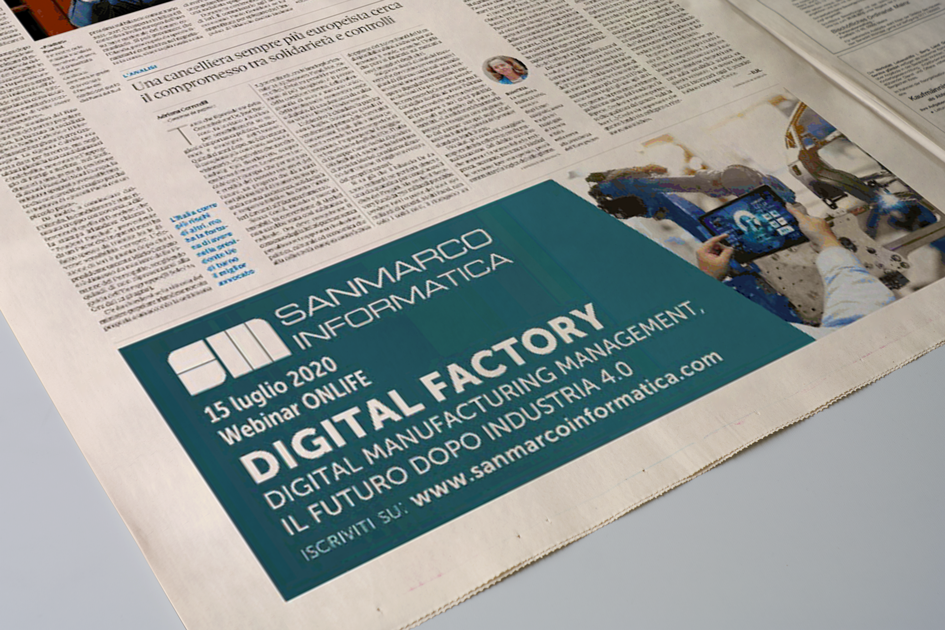 Oggi siamo su IlSole24Ore con il nostro prossimo webinar dedicato alla #DigitalFactory.
Iscriviti e scopri come generare più valore nella filiera produttiva grazie alla digitalizzazione.

sanmarcoinformatica.com/evento/03-webi…

#webinarOnLife #DigitalTransformation #innovazione #business