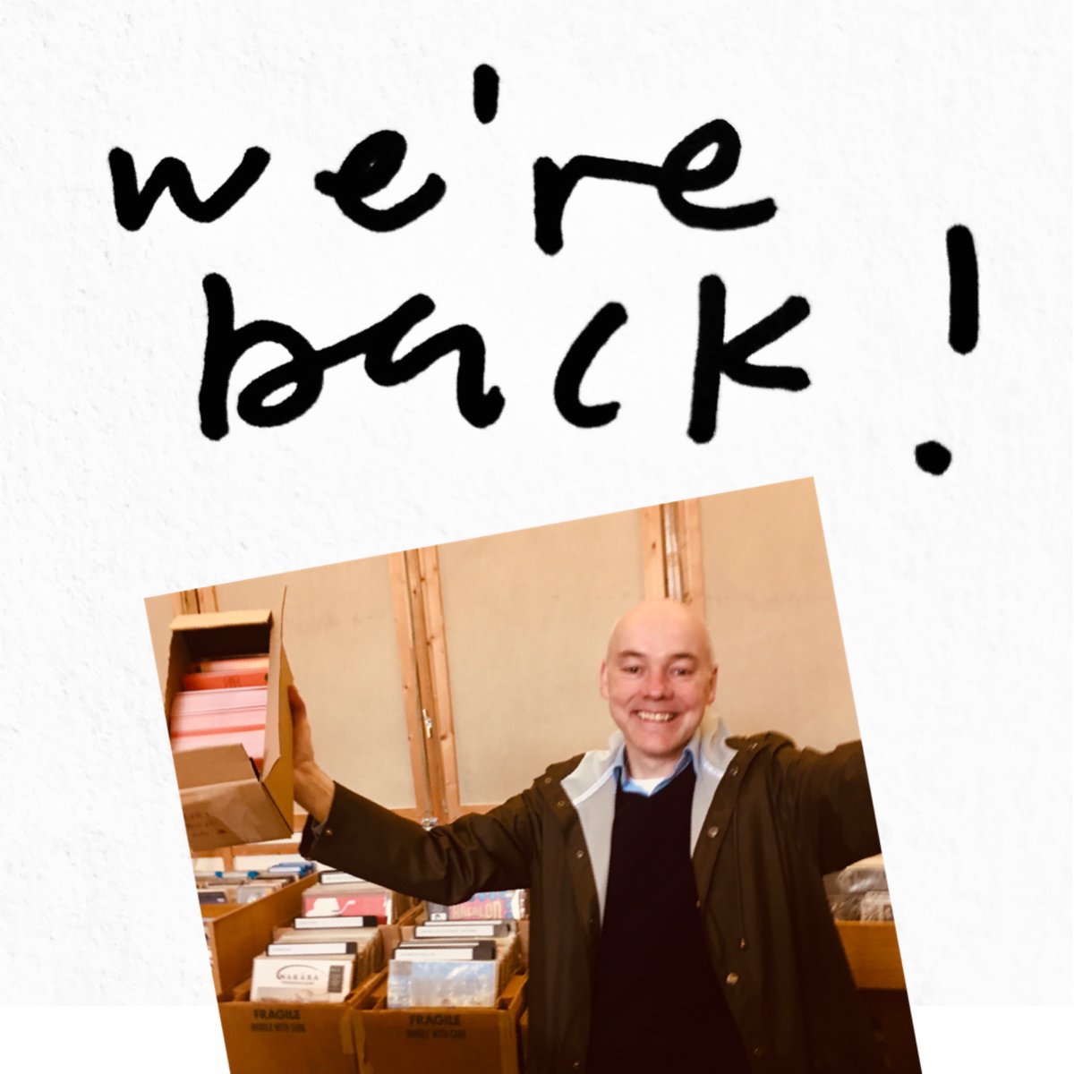 Monorail_Music's tweet photo. Happy to say that we’re reopening this Monday, 13 July. For now our hours will be Monday to Saturday 11-6 (not Sunday) with entrance to the shop via Osborne Street - round the back!  You might need to knock loudly. Facemasks, safe distancing and bank cards, please. https://t.co/yIpEOc5hq8