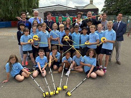 CUFCFoundation's tweet photo. #CUCTMemoryAt10 This week is #VirtualActiveScienceWeek, so all our memories are related to the Trust's Science projects. Today we look back at our time at Bar Hill Primary School delivering the Active Science programme. @ASTRAZENECAUK @Wallathon https://t.co/CNs8CD9BDE