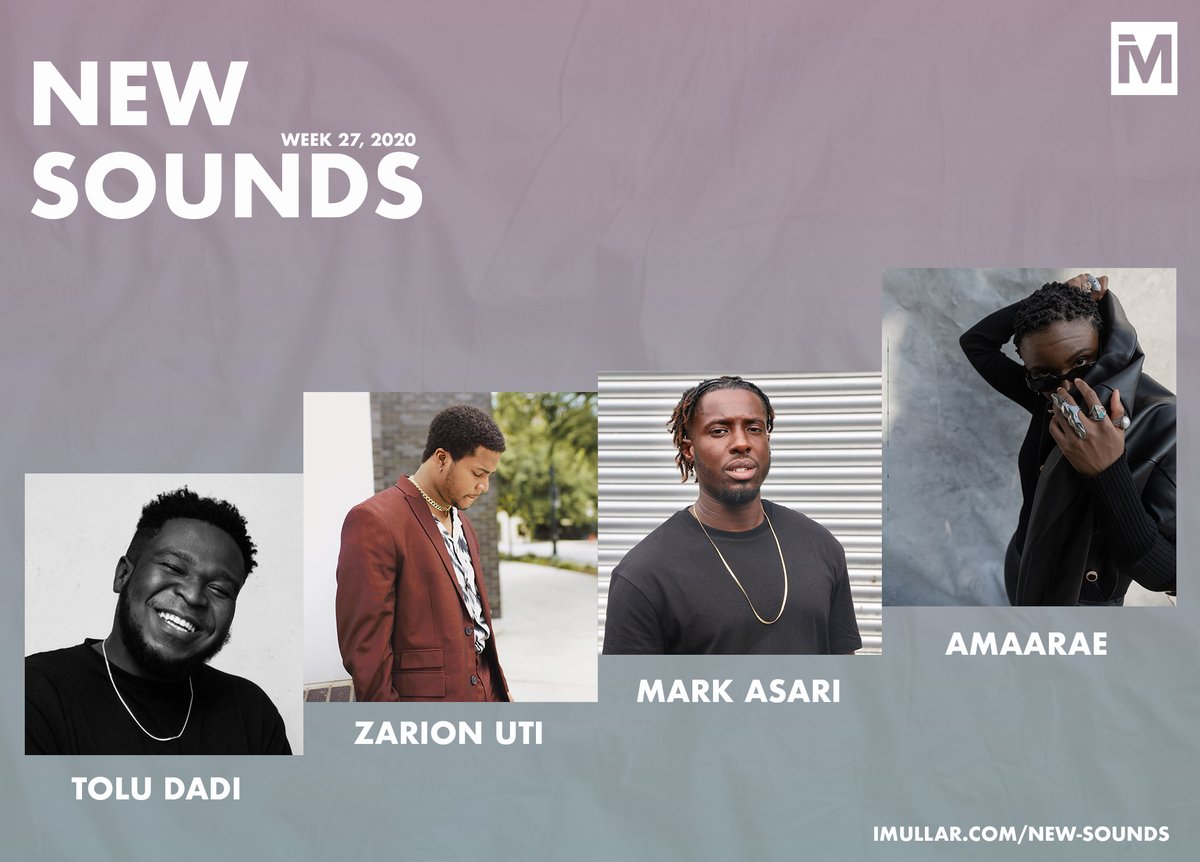 TheiMullar's tweet photo. Week 27 of New Sounds
Featured Artistes;
@KaySoFromTema, @amaarae, @JulsOnIt, @ToluDaDi, @playzarionuti, @AmgMedikal, @MarkAsari, @kakrajaysongs, @djneizer, @siriboee, @kwekuhavoc,  @LekaaGotWings, @KrizBeatz_, @Alpha_Ojini &amp; more.

https://t.co/pqweBt4A6d
#NewMusicFriday https://t.co/ct9rIOfea0