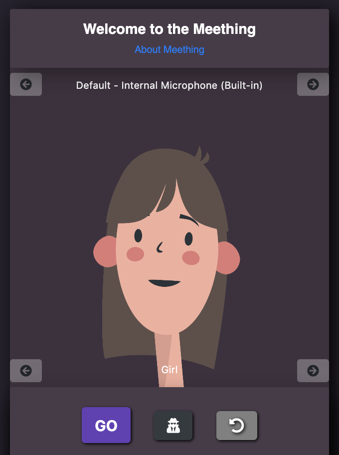 QVDev's tweet photo. Inspired by @yemount and @jason_mayes #MadeWithTFJS #posenet #facemesh finally #Meething released avatar mode. Try at https://t.co/npispAYM41 https://t.co/aIXKI3w3DB