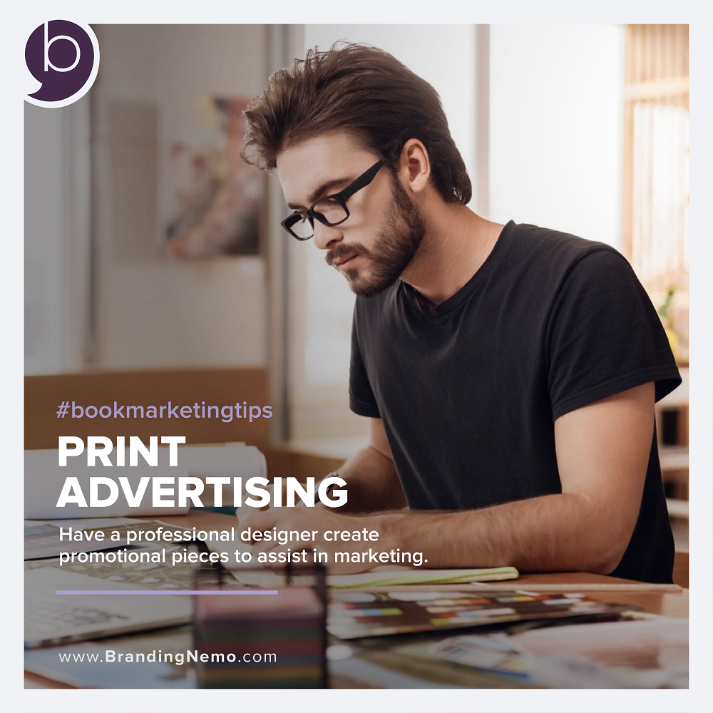 brandingnemo's tweet photo. #BookMarketingTips Most successful authors invest a lot in professional marketing services to help create promotional pieces.

Visit us today! Click here > https://t.co/zpKaRm9KdI

#BrandingNemo #CreativeBranding #SelfPublishing #WritingCommunity #PrintAd #ProfessionalDesigner https://t.co/Ul5XWiJdIY