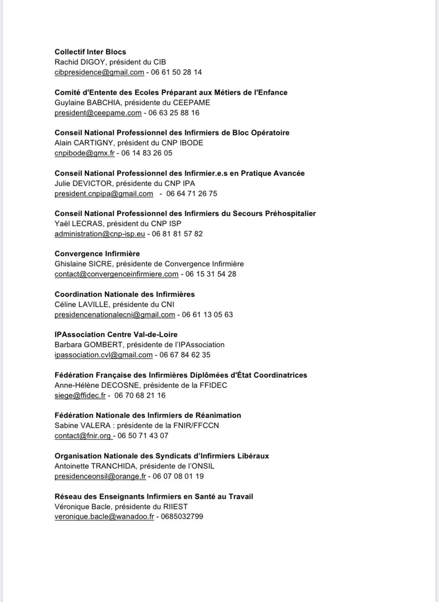 #InfirmieresSousPayees 
Les promesses toujours non tenues.....des paroles, peu d’actes..  Suite à l'annonce d'un accord au #SegurDeLaSante,  veuillez trouver un cp des associations représentatives de la profession infirmière  
<a href="/JeanCASTEX/">Jean Castex</a> <a href="/olivierveran/">Olivier Véran</a> <a href="/EmmanuelMacron/">Emmanuel Macron</a>