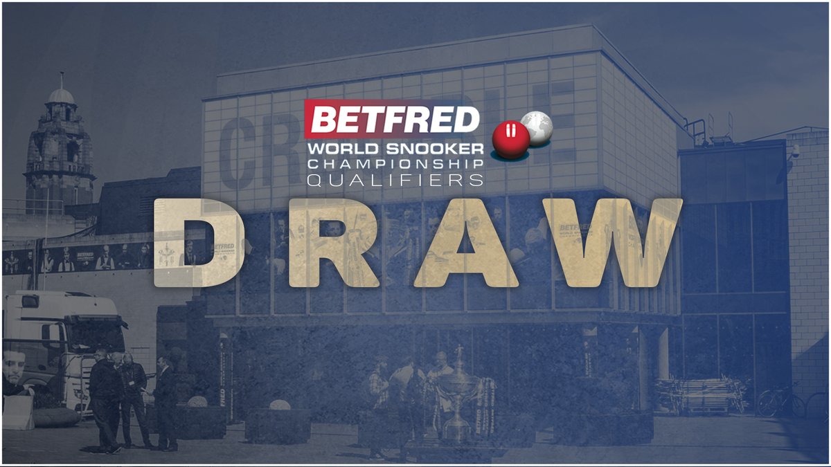 WeAreWST's tweet image. The draw for the @Betfred World Championship qualifiers has been made.

🔗 wst.tv/2020-betfred-w…

#ilovesnooker