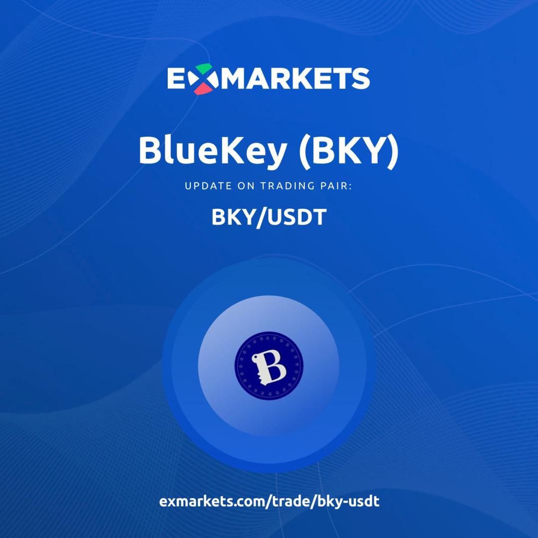 bluekeycoin's tweet photo. Update on BKY Trading. Trading pair has been changed to USDT on https://t.co/ehxAgcJzVr.

🔹New Trading pair: BKY/USDT  
BlueKey TOKEN

Bluekey leverages on the Ethereum Blockchain using its native utility token. #RIPtiktok  #bitcoin https://t.co/c7LGEHkcnz