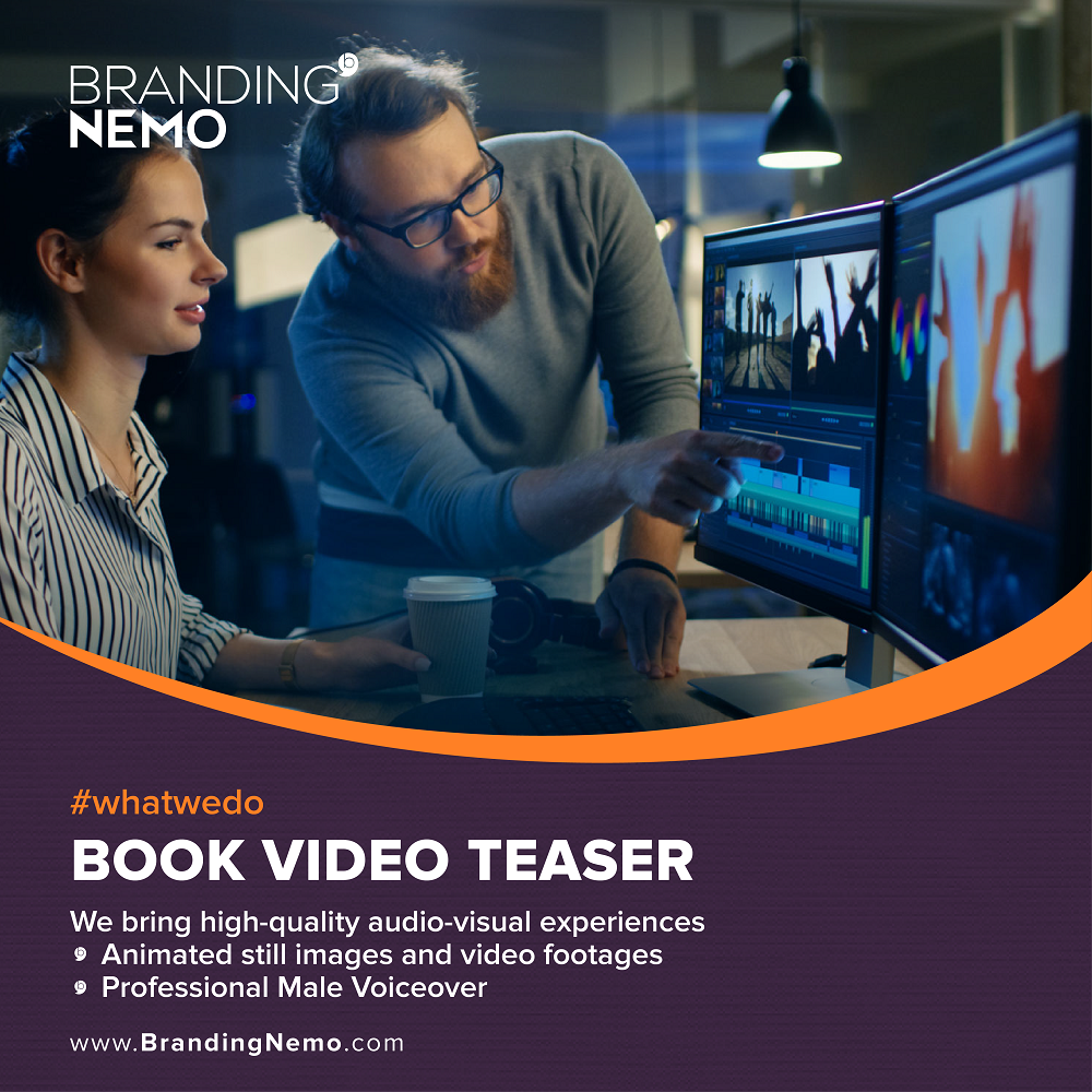 brandingnemo's tweet photo. Advertising using video has a powerful appeal. #BrandingNemo creates an attention-getting #BookVideoTeaser that helps you connect with more of your fans and convince them to click “buy.”

Visit us today! Click here > https://t.co/zpKaRmrl5g

#WhatWeDo #CreativeMarketing #AVP https://t.co/KMVn0Ehq0B