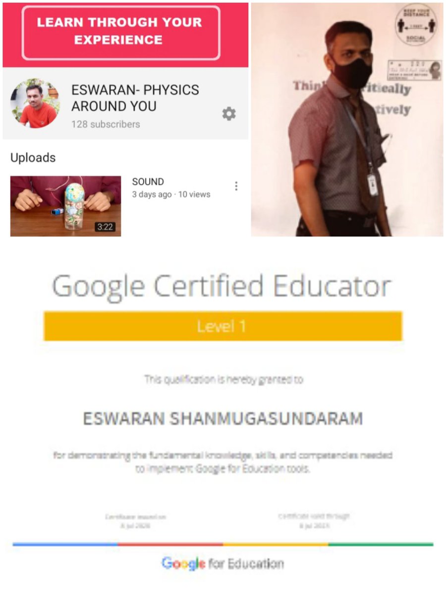 Eswaran_physics's tweet image. Adapting to new normal teaching learning process...