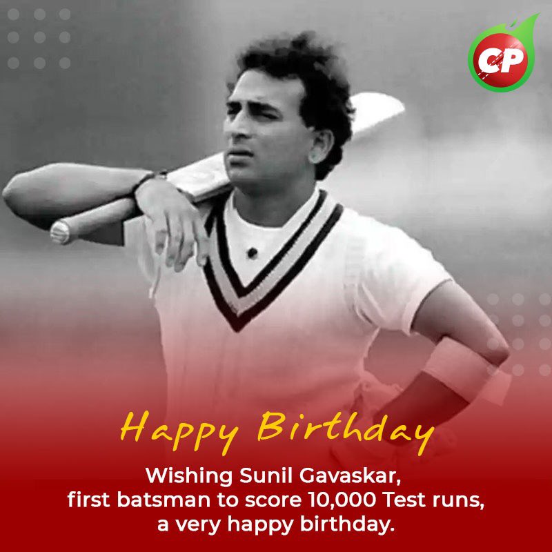 Happy Birthday to the little master, Sunil Gavaskar

#happybirthday #CricPlay