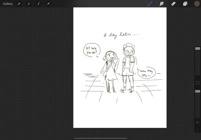the alternative ver to the last page? shout-out to my friend who acted as a sounding board for all my ideas ? 