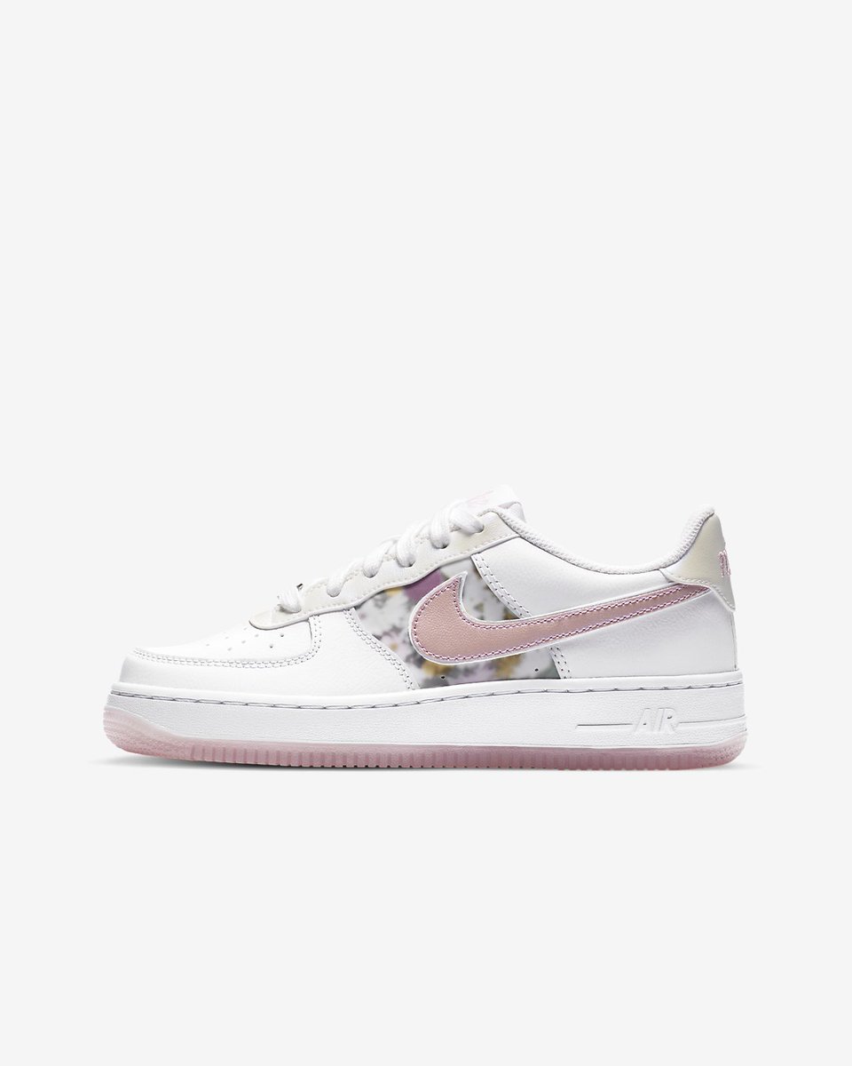 air force 1 floral pink
