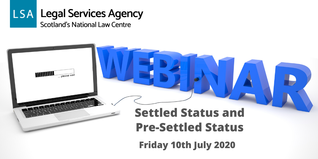 LSAlawcentre's tweet photo. Are you advising applicants re the #EUSettlementScheme? Places are still available on our #LSAwebinar at 11.30am with @Kenneth43974185 BOOK NOW https://t.co/Qoj0U3blyV #settledstatus #presettledstatus https://t.co/9ry0jBKbdf