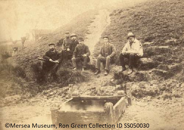 St. Peters Well was the main source of water for Mersea until 1925, when mains water was installed. After the 1884 Peldon earthquake, a large crack appeared in the earthworks behind the well and the water came out warm and foamy for a day.