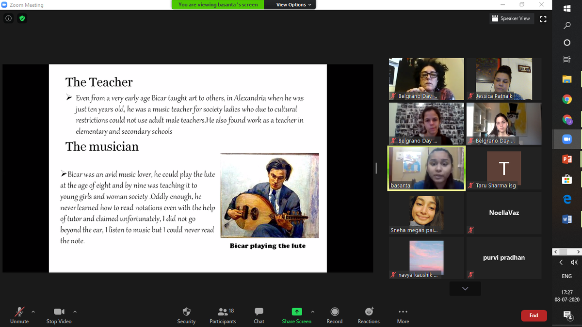 SAI_Edu_In's tweet photo. #SAIInternational is working with 31 schools from across 6 countries as part of #RoundSquare inspired art appreciation project called ‘#Art &amp; #Artists Across Borders’. On July 8 &amp; 9, 2020, students met in a virtual session after researching artists from their allotted countries. https://t.co/zA3hYNX0vV