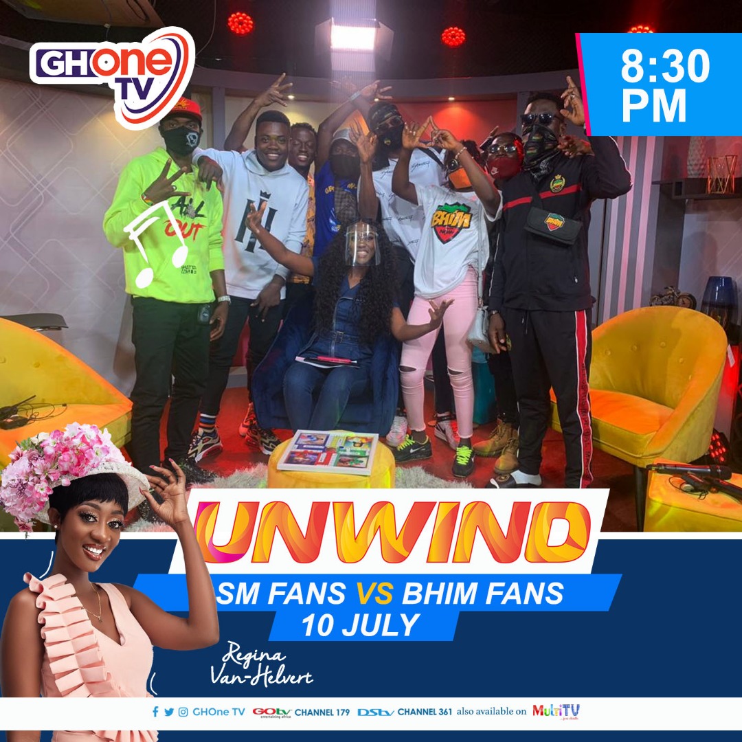 sm2daworld's tweet photo. #Unwind, SM Fans Vs Bhim Fans, #GhoneTv ๐ฅ
Today, 8.30 pm. SHARP
Don't miss it this exciting edition, Stay Tuned and Watch how Fans of Shatta Wale and StoneBwoy get along and fan up together when they meet.
#SM #Bhim #Fans #SmVSBhim https://t.co/oTZpVGIuAI