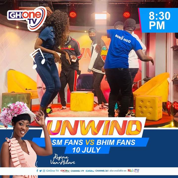 sm2daworld's tweet photo. #Unwind, SM Fans Vs Bhim Fans, #GhoneTv ๐ฅ
Today, 8.30 pm. SHARP
Don't miss it this exciting edition, Stay Tuned and Watch how Fans of Shatta Wale and StoneBwoy get along and fan up together when they meet.
#SM #Bhim #Fans #SmVSBhim https://t.co/oTZpVGIuAI