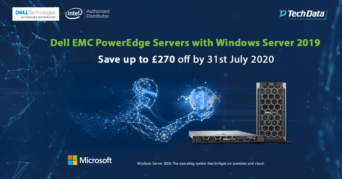 Why choose #DellEMC PowerEdge Servers with Windows Server? Maximise your possibilities by attaching #Microsoft Windows Server 2019 to every <a href="/DellEMCServers/">Bughunter</a> #PowerEdge order using #PowerQuote on #TechData InTouch! Watch video to find out more  tdas.so/E82E58