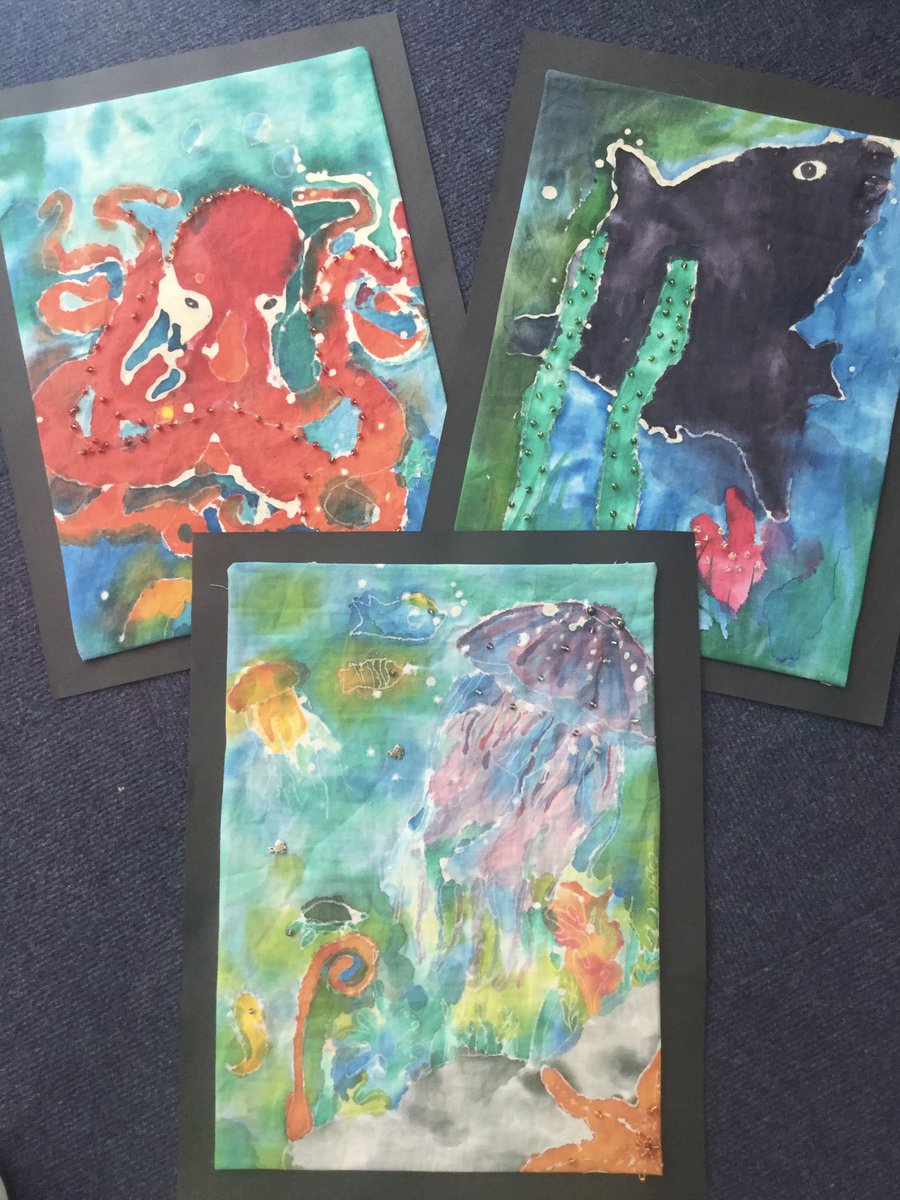 NSMrTarpey's tweet photo. Y6 have been creating underwater Batik scenes and then used beads for embellishment. @lisajoh06656677 @nsprimary https://t.co/Kxz1nxq9HU