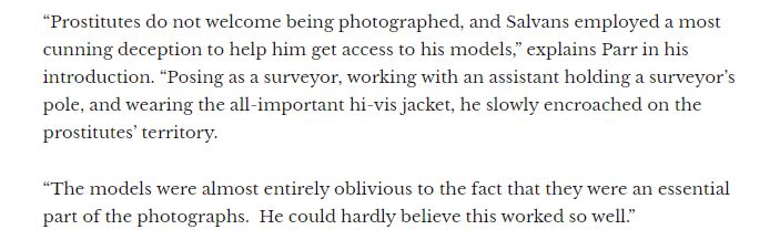 Hey  @martinparrfdn Would you agree that men disguising themselves to take secret pics of 'prostitutes' (Parr's words) because they have already refused to be photographed is a safety issue? That women's concerns for their own safety should be taken seriously?