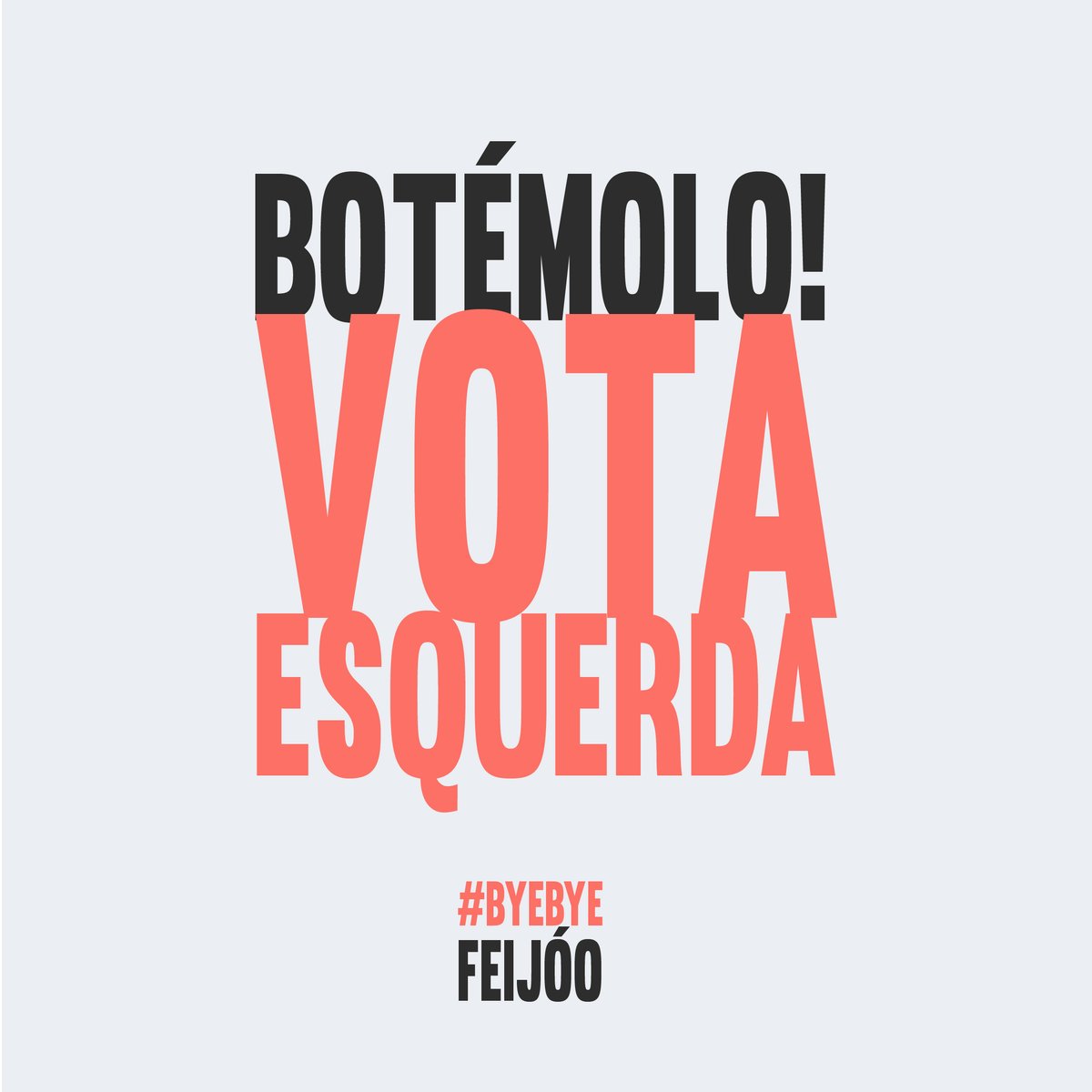 byebyefeijoo's tweet photo. #byebyefeijóo #enonvolvas #atéaquífeijóo #feijóomalxestor #stopfeijóo #12xullo #ElecciónsGalegas2020 #votaesquerda #haiquebotalos https://t.co/bazKhsdGzT