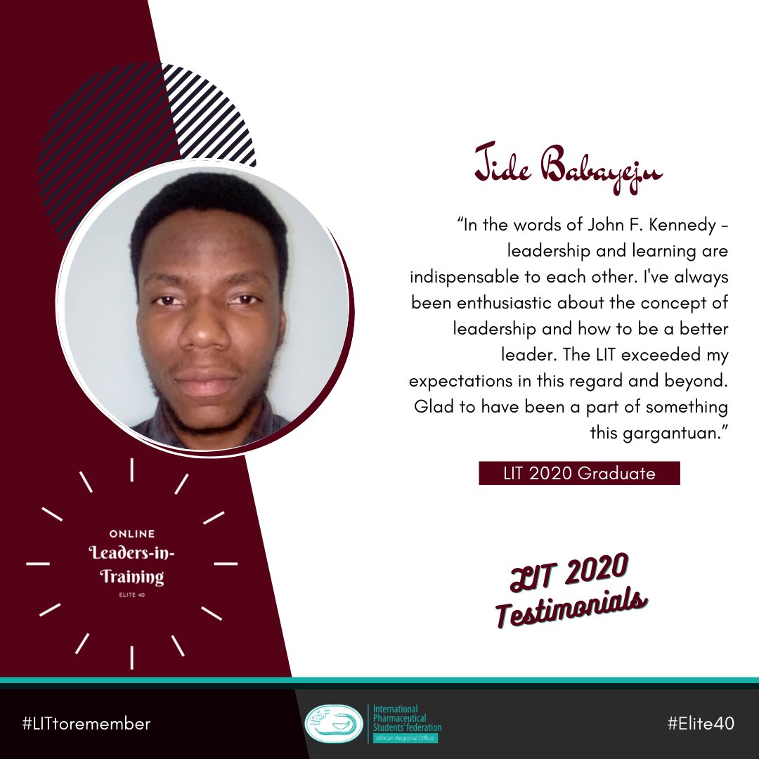 IPSFAfRO's tweet photo. IPSF AfRO Leaders in Training 2020 was one for the books! The sessions on Transformational Leadership, Personal Branding and Advocacy gave the Elite 40 new tools and a new perspective to help them in their leadership journey. 
#AfROLIT2020 #LITtoremember #Elite40 #AfROCares https://t.co/pOUNja49Et