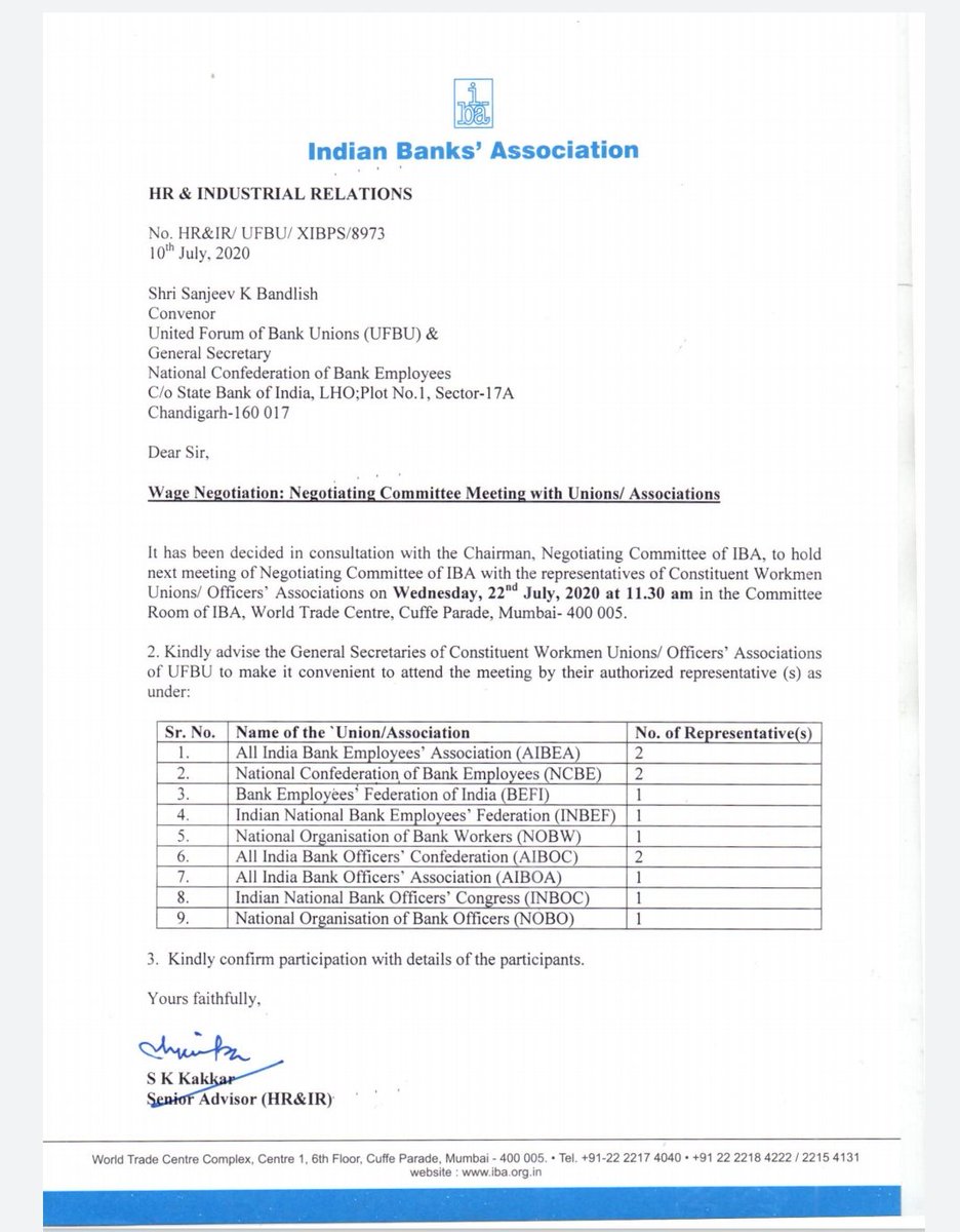 Bankers_United's tweet photo. Bipartite talks with IBA will be held on 22nd July at Mumbai.
Lets just hope its not another Chai Samosa Party.. https://t.co/5VFPW48l0o