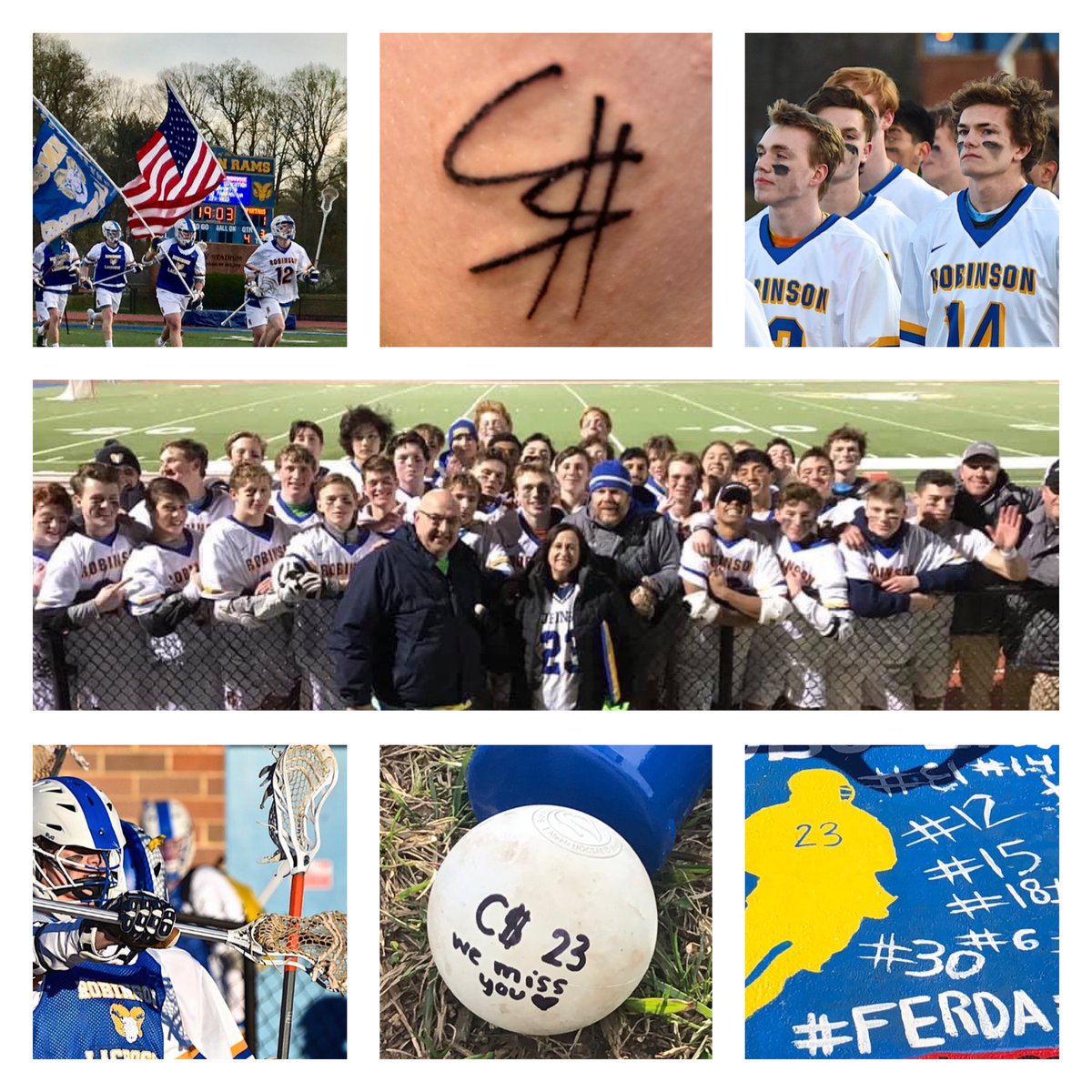 <a href="/mcgowansays/">susan & dan mcgowan</a> <a href="/robo_lax/">Robinson Lacrosse</a> <a href="/RAMSBoosters/">Robinson Rams Athletic Boosters 💙💛🐏</a> 
Miss you C$ #FERDA