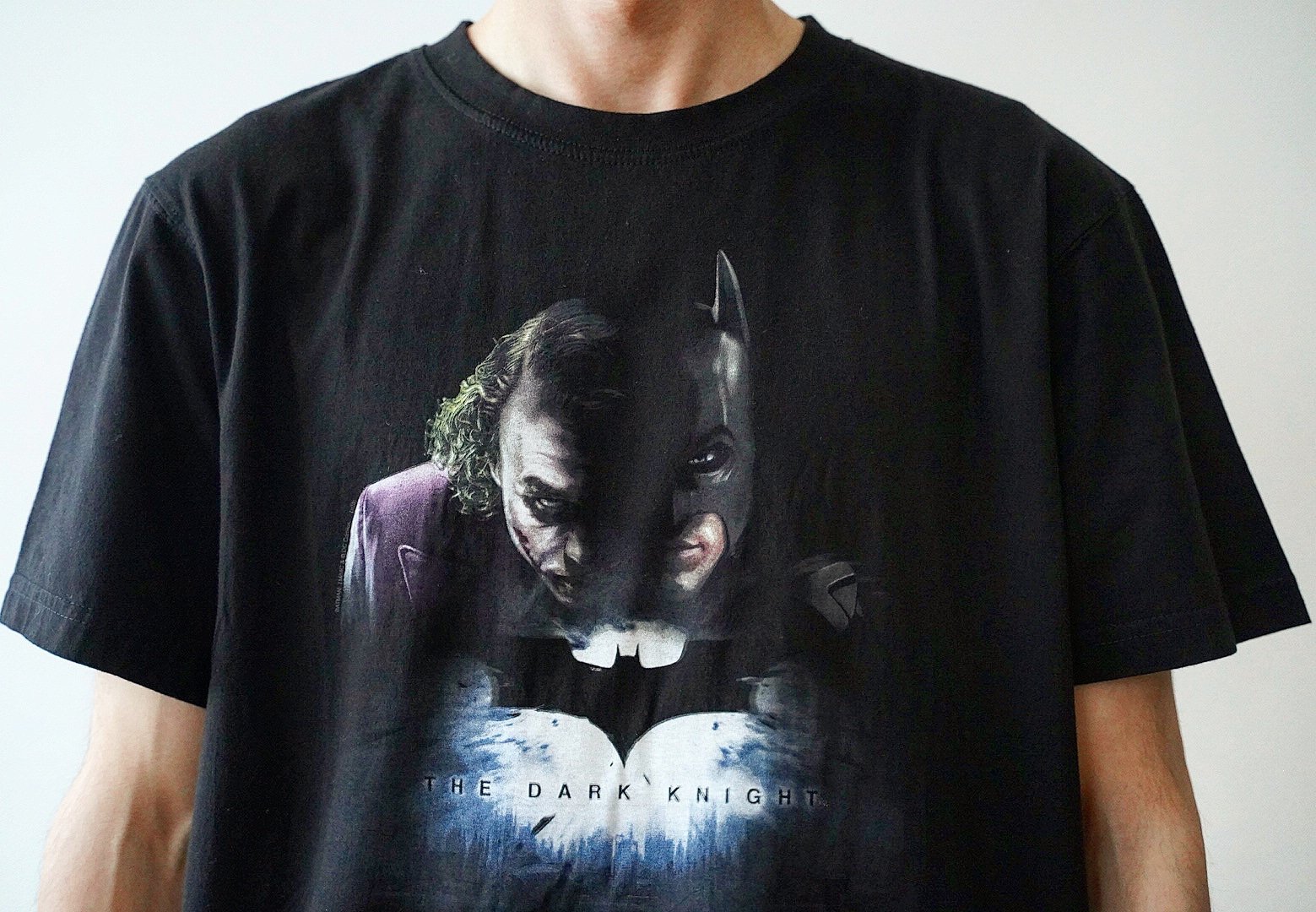 The Dark KnightジョーカーtシャツLダークナイトバットマン-