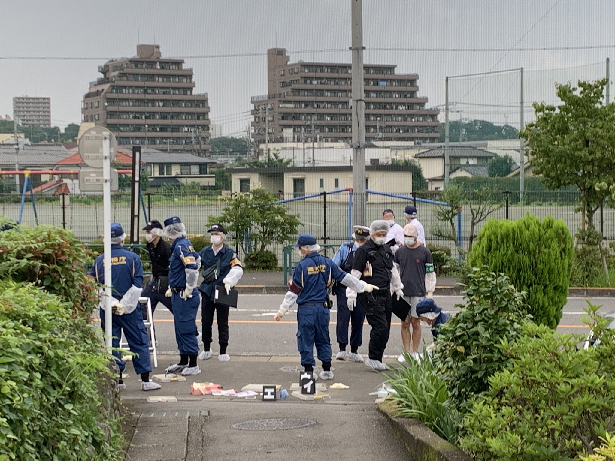 青梅市長淵の殺人未遂事件現場の画像