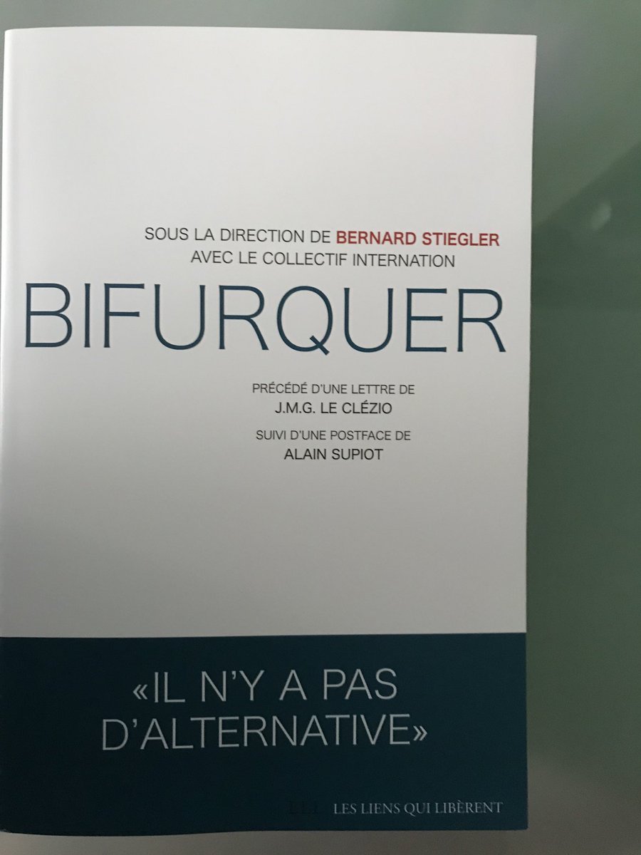 5) Bernard Stiegler's research programme is still going strong, and he and his team have just published: BIFURCATE: There Is No Alternative