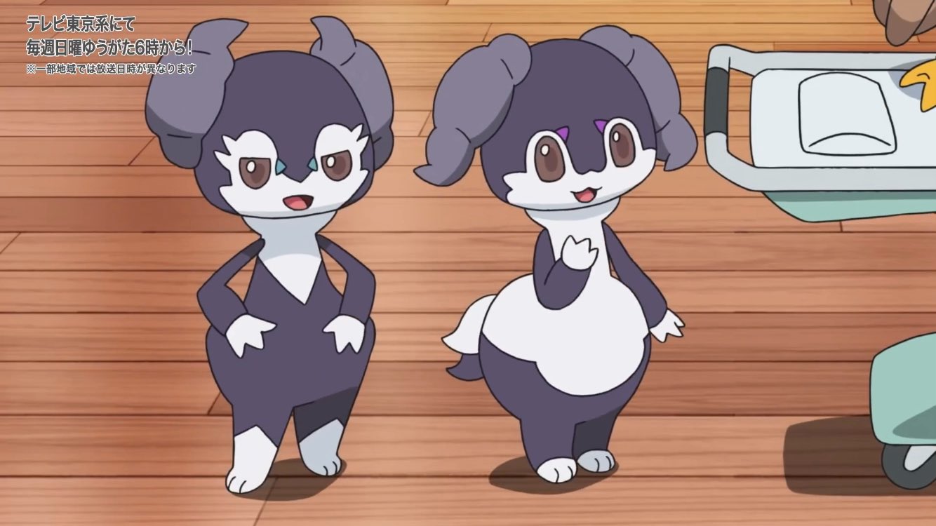 Twitter 上的 ケモノの住む世界に転生したいケモナー イエッサン って ポケモン 初めて 見たけど メスの方の 表情や仕草の女子力が半端ないw 控えめに言って すごく可愛い アニポケ Anipoke T Co Gno10e5ugm Twitter