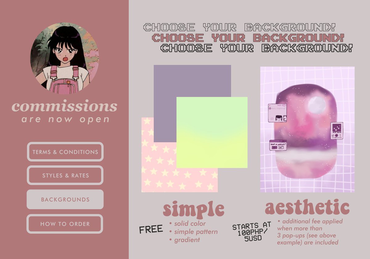 myrtoons_'s tweet image. [ ✨ #commissionsopen ✨ ]

finally opening up comms after debating with myself for daaaays! just need sum funds to help pay bills &amp;amp; buy my meds 🥺 also savin' up for sumn 👀 additional info below (see thread) + RTs appreciated! ❤

💌 dm me or send an email for inquiries #artph