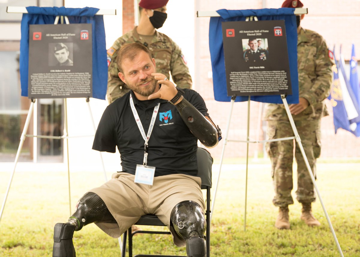 I'm friggin' crying. "After he was wounded, Staff Sgt. (Retired) Mills made it his personal goal to recover and be able to stand at Green Ramp to welcome his unit back from that deployment. As they returned, he apologized to his men for letting them down."  https://spark.adobe.com/page/akM4t9c6GZ6GA/