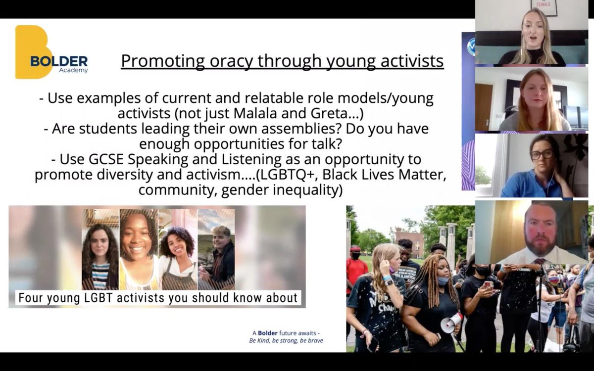 Eng_In_Practice's tweet photo. βIf youβre not very confident about having those conversations with your students, show them a clip of one of these young people having those conversations.β Practical suggestions for new teachers from @EveBeHerLead. All presentations available here: https://t.co/EZZkjBxrTX https://t.co/FT2bcyw8nS