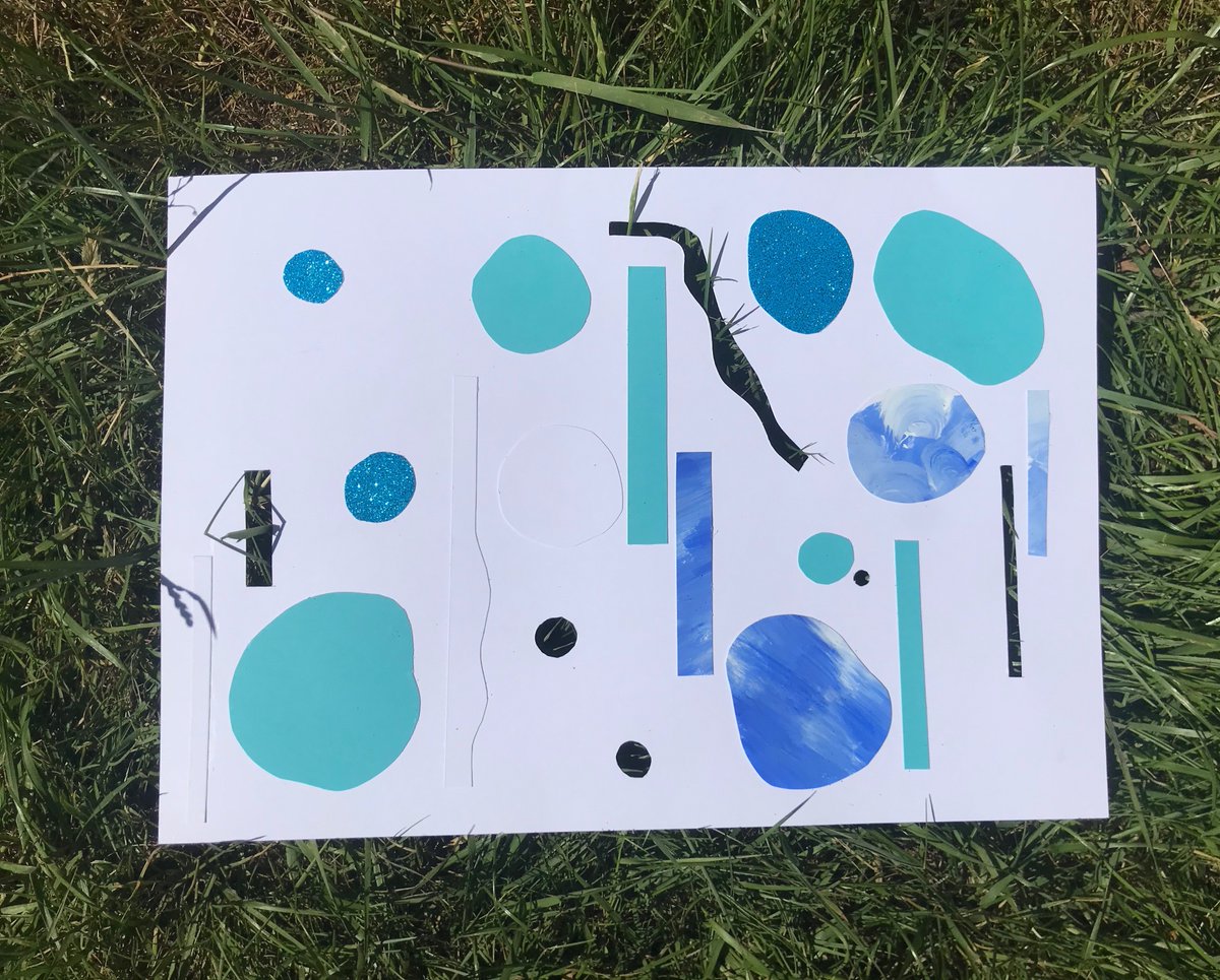 During lockdown Joanna has been keeping up with her composing mainly for her masters projects at  @guildhallschool although she has been enjoying being more playful, including this collage that became a page in a graphic score for  @mpknoop of  @PlusMinusEns