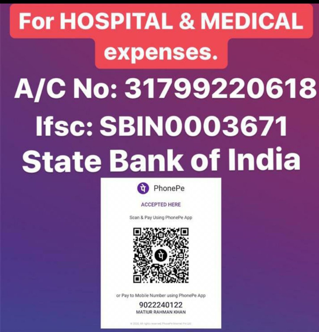 x05409's tweet photo. https://t.co/JFWiLAaESd
The sister shall be going through a C-sec to deliver her twins within 15 days.Her husband has no job due to lockdown & they have no means to support her hospital & medicine expenses. Target is 60k. Help her & her twins by donating to our cause. DM for info https://t.co/fd9TZOayRs